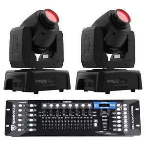 (2) Chauvet Intimidator Spot 110 Compact Moving Head Lights+DMX Controller - Picture 1 of 11