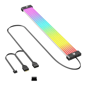 Barre de bande lumineuse LED ARGB 5 V 3 broches ARGB Sync pour GPU 8 broches/16 - Photo 1/12