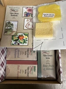 Donna Dewberry One Stroke Workbook & VHS SET - Picture 1 of 7