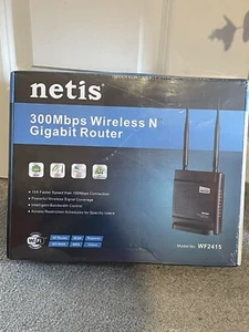 Netis WF2415 300mbps Wireless N Gigabit Router New Sealed - Picture 1 of 2