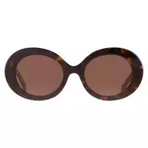 Dolce and Gabbana Dark Brown Oval Ladies Sunglasses DG4448F 321773 51 - Picture 1 of 6