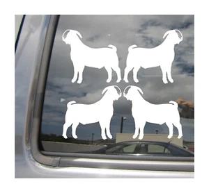 Lot of 4 - 3 inch Boer Goat Boerbok South Africa Car Vinyl Decal Sticker 21063 - Picture 1 of 2