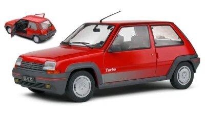 MODELLINO AUTO STATICO SOLIDO RENAULT R5 GT TURBO MKI 1985 ROSSO SCALA 1:18 - Immagine 1 di 4