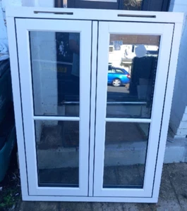 New Upvc Window Cream On White Double Glazed 900 mm x 1160 mm/1190mm with sill/ - Picture 1 of 12