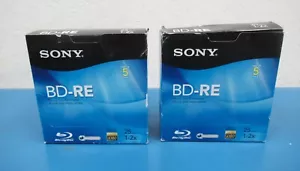 SONY Blank Blu-Ray Discs BD-RE 50GB Rewritable (New)-10 Pack BNE25RH - Picture 1 of 3