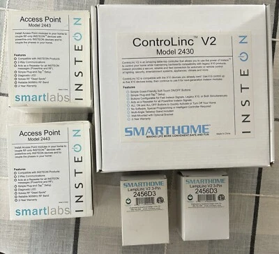Insteon ControLinc V2 Smarthome Controller 2430, 2-Lamplinks & Access Points SET - Image 1 of 4