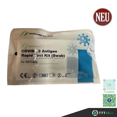 SAFECARE BIO TECH SAFECARE MHD 01/2026 Corona, Influenza A+B (Grippe) Antigen Laien Schnelltest
