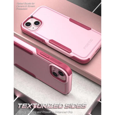 Poetic Neon Light Weight Slim Case For iPhone 15 Drop Protection Cover Pink - Image 1 of 4