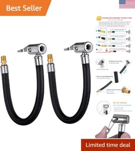 Locking Air Chuck with Hose Adapter for Tire Inflator - Fine Thread Connection - Picture 1 of 9