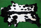 New Goat hide Rug Hair on Area Rug Size 36"x22" Animal Leather Goat Skin G-6057