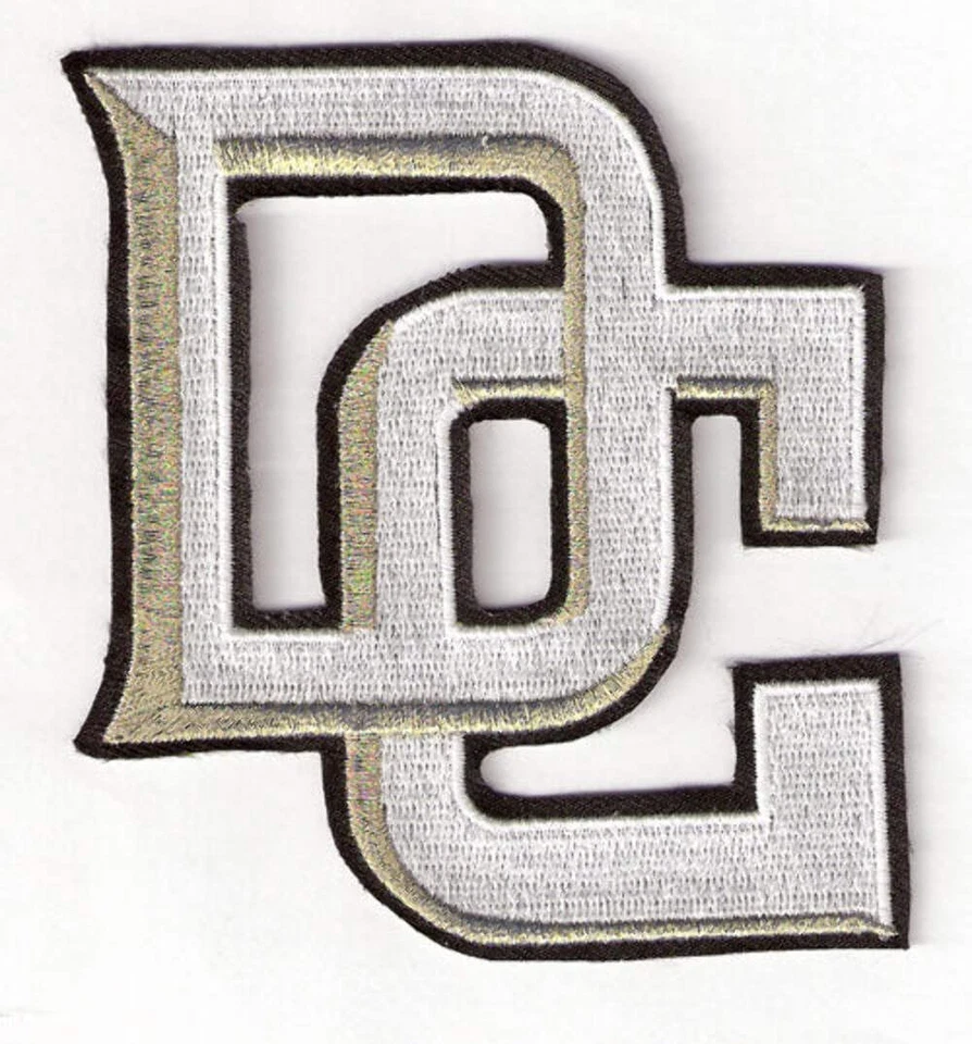 Washington Nationals Sleeve ' D.C.' Letter Patch Jersey 2009 Gold & White Logo - Image 1 of 1