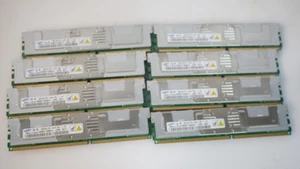 -=LOT 64GB (8x8GB)=-HP 398709-071/SAMSUNG PC2-5300F 2RX4 DDR2 SERVER MEMORY KIT - Picture 1 of 3
