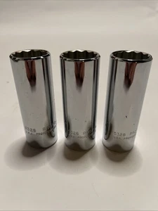 3-Pack Proto 5328 Torqueplus Deep Sockets 1/2” Drive, 7/8” Opening 12 Points NEW - Picture 1 of 7