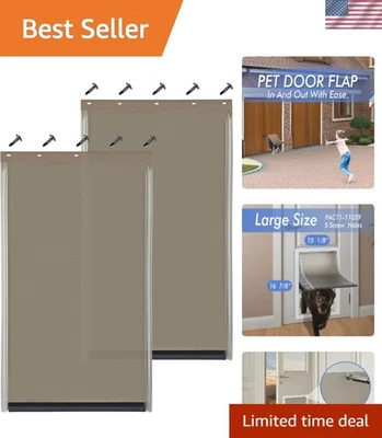 2PACK Dog Door Replacement Flaps - Fits Petsafe Dog Door PAC11-11039 Measures 10 - Image 1 of 4