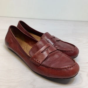 Zapatos Mocasines de Conducción Borgoña Borgoña Cuero Suave Para Mujer’s Talla 10 - Imagen 1 de 9