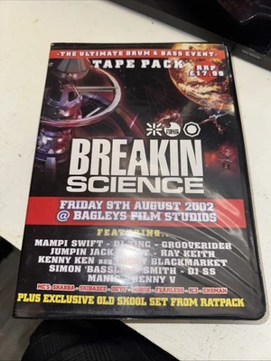 BREAKIN SCIENCE - DRUM & BASS 8 TAPE PACK (COMPLETE)  d&b jungle rave Bagleys - Image 1 of 4