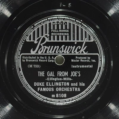 DUKE ELLINGTON Gal From Joe'S / I Let Song Goheart BRUNSWICK M 8108 VG+ 78 1938 - Image 1 of 4