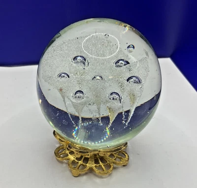 Vintage Marcs and Spencer Paperweight London Good Conditionw/ Stand - image 1 of 3