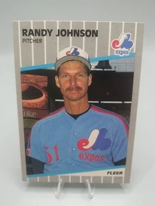 1989 Fleer #381 Randy Johnson Rookie Card RC Montreal Expos - Picture 1 of 2