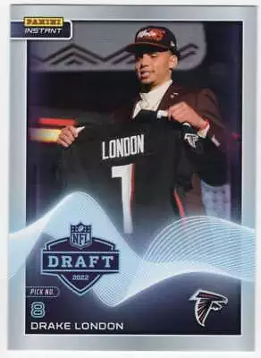 DRAKE LONDON RC 2022 Panini Instant Draft Night ROOKIE /796 #8 NFL Falc ID:34433 - Image 1 of 2