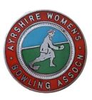 Ayrshire Women's Bowling Assoc Enamel Badge Lapel Pin Button 25mm Diameter.