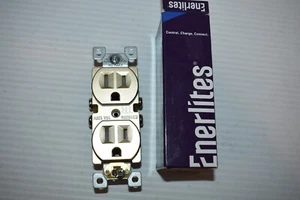 ENERLITES Elite Serie Duplex Steckdose, Wohnqualität Wandsteckdose, Duplex - Bild 1 von 4