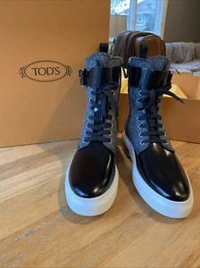 Tod’S Filz & Leder Stiefel Damen grau 41 neu im Karton $ 900+ - Bild 1 von 22