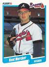 Kent Mercker 1990 Fleer 590 Atlanta Braves Rookie Baseball Card. rookie card picture