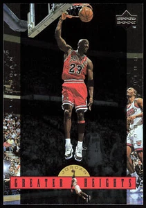 Michael Jordan 1996 Upper Deck Greater Heights 3x5 #GH1 Michael Jordan - Imagen 1 de 2