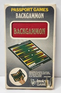 Backgammon - Passport Games - Invicta 1973 - Travel Board Game w/ Instructions - Picture 1 of 7