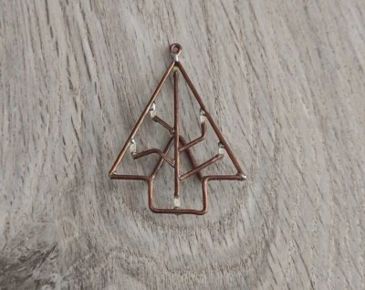 Original LED jewelry from copper wire. LED decoration handmade. Cristmas gift. - Image 1 of 3