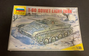 T-60 Soviet Light Tank Zvezda 1:35 Plastic Tank Model Kit 3523 Sealed WW2 Russia - Picture 1 of 6