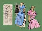 Vtg 50s Sewing Pattern Barbara Bell 8830 Corset Waist Lucy Day Dress B 32