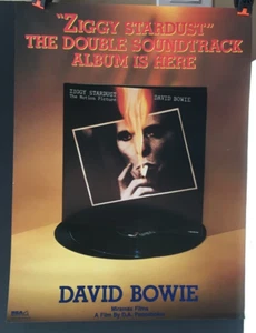 Neu David Bowie Ziggy Stardust The Motion Picture OST RCA Promo US Poster 1983 - Bild 1 von 1