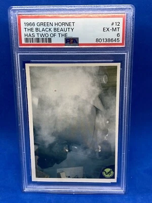 1966 Donruss Green Hornet #12 "The Black Beauty Has Two" PSA 6 EX MINT - Image 1 of 2