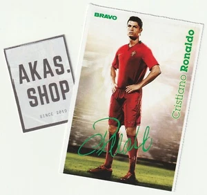Tarjeta coleccionable con autógrafo alemán Cristiano Ronaldo/Jennifer Bravo 2008 ULTRA RARA - Imagen 1 de 2