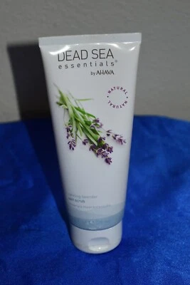 DEAD SEA essentials AHAVA 7.5 fl oz. Calming lavender salt scrub EUC - Image 1 of 4