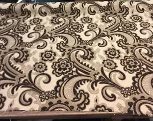 Moderna Brown Damask Chenille upholstery Fabric by the yard - Picture 1 of 5