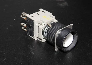 Alcoswitch 164EL11 round ill momentary push button with 1 N.O. & 1 N.C. contacts - Picture 1 of 15
