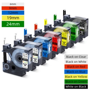 Schriftband für Dymo D1 45013 6mm 9mm 12mm 19mm 24mm für LabelManager 160 420P - Bild 1 von 35
