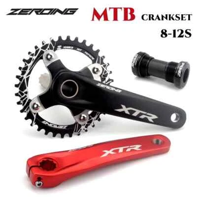 Bicycle Crank Chainwheel 104BCD MTB Bike Crankset 170mm Crank 34T 36T 38T Plate - Image 1 of 4