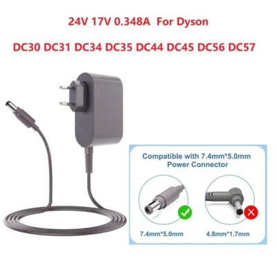 For Dyson Charging Cable Charger Power Supply DC30 DC31 DC34 DC35 DC44 DC45 DC56 DC57 - Image 1 of 4