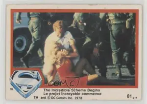 1978 O-Pee-Chee Superman: The Movie The Incredible Scheme Begins #81 0bd6 - Picture 1 of 3