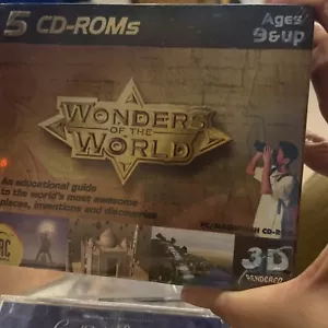 Wonders of the World | Educational CD-ROM Set of 5 | PC/Macintosh New Old Stock - Picture 1 of 2