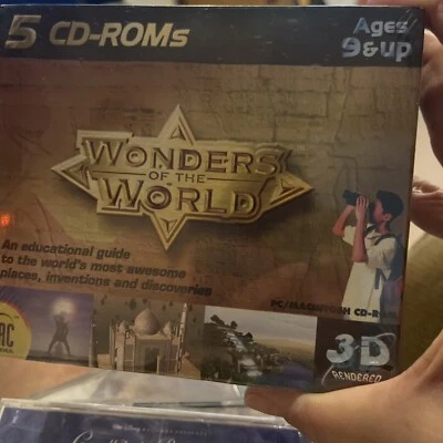 Wonders of the World | Educational CD-ROM Set of 5 | PC/Macintosh New Old Stock - Image 1 of 2