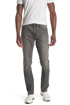 Pantalones de mezclilla rectos ajustados John Varvatos Star EE. UU. gris tiburón Bowery para hombre $198 Foto 1 de 2