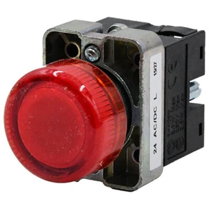 GCX1231-24L Automation Direct 24V 22mm Red Round Indicating Light  -SA - Picture 1 of 2