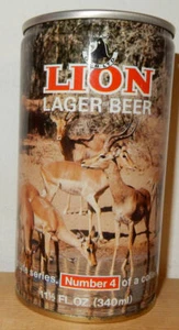 LION Lager Beer #4 IMPALA Stahl Bierdose aus SÜDAFRIKA (340ml) leer!! - Bild 1 von 2