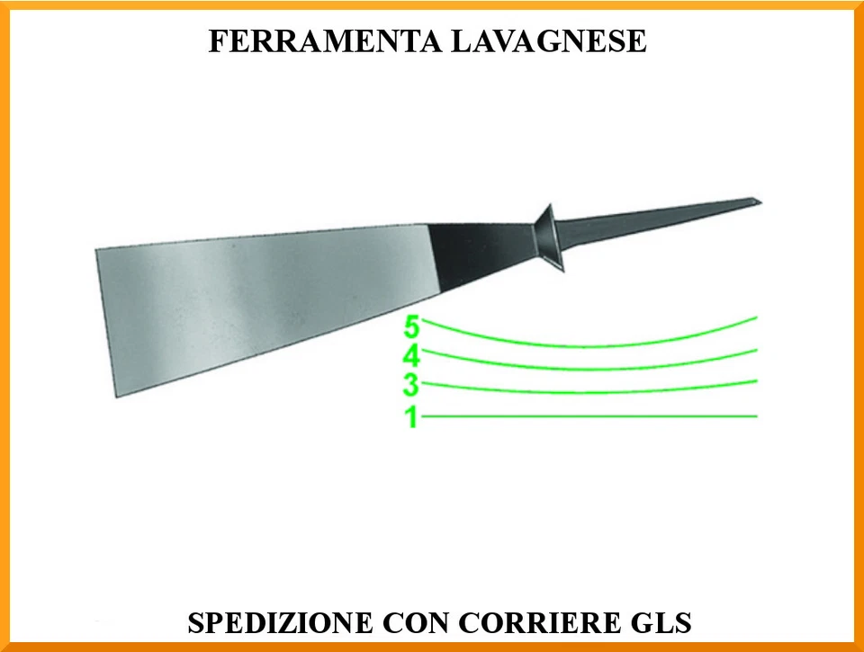 Sgorbia da intaglio Tirolese in acciaio per scultori e falegnameria vari profili - Immagine 1 di 1