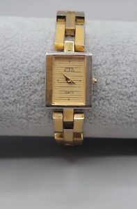 Anne Klein Ladies Bracelet Watch 11/7269 Gold Tone Quartz 4GA 28mm 6.5" Tank 